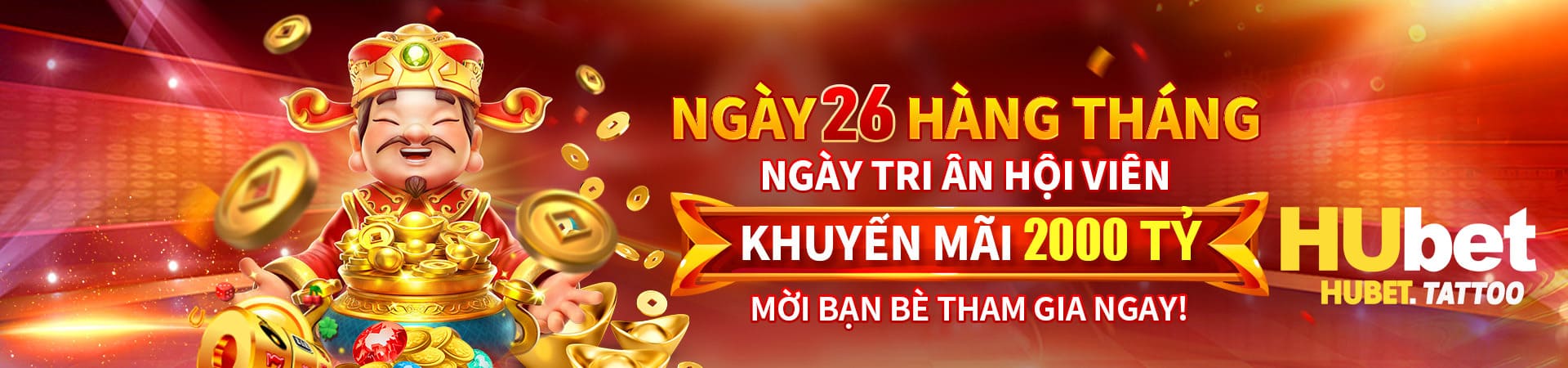 baner hubet thưởng hàng tháng